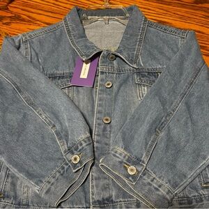 Cropped Denim Jacket XXL